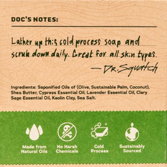 Dr. Squatch Alpine Sage Soap Bar - 5oz - Picture 3 of 4